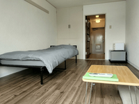 (EWN-B) 10 minutes by car from Koriyama IC, 1K (24.34㎡), for one person, furnished with appliances, unlimited internet access, corporate contracts available, consultations for foreigners welcome. Parking available (200 yen per day) in KORIYAMA-SHI MACHIHIGASHI