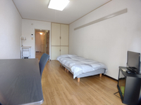 (EWN-B) 10 minutes by car from Koriyama IC, 1K (27.56㎡), for one person, furnished with appliances, unlimited internet access, corporate contracts available, consultations for foreigners welcome. Parking available (200 yen per day) in KORIYAMA-SHI MACHIHIGASHI