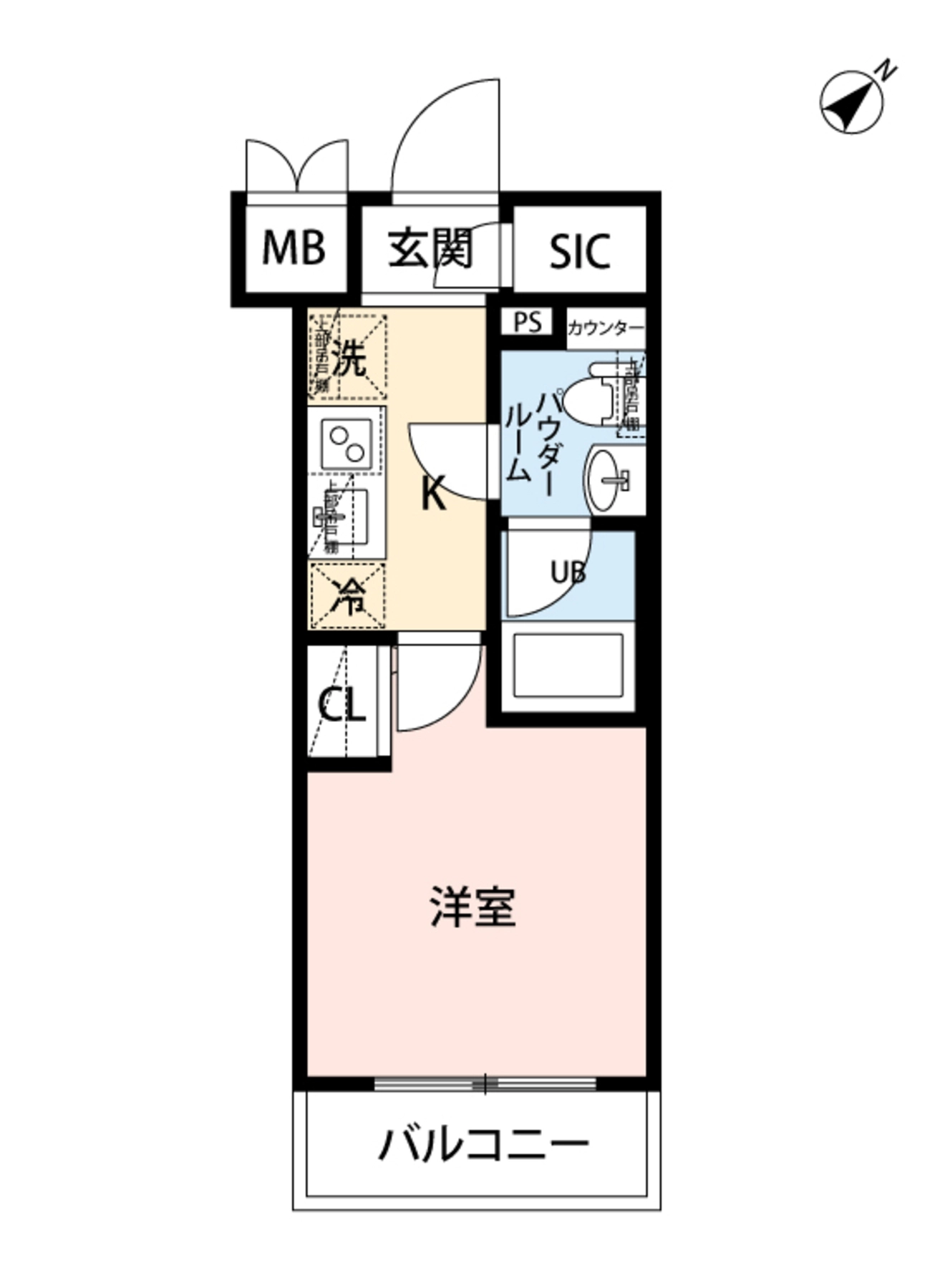 平面图: